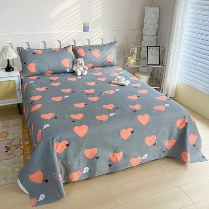 Draps de Lit Fleuri Réactifs pour Lit Double, Simple, Queen, King