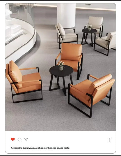 Canapé paresseux nordique en fer forgé pour salon et balcon