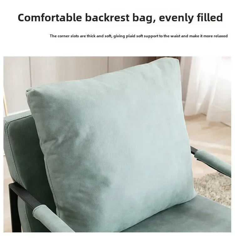 Canapé paresseux nordique en fer forgé pour salon et balcon