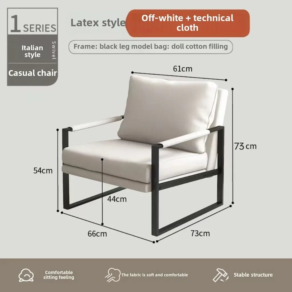 Canapé paresseux nordique en fer forgé pour salon et balcon