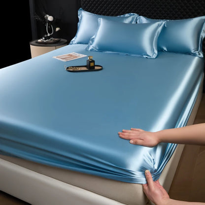 Drap-housse Satin Rayonne Élastique 140x200 160x200 - Literie Chic