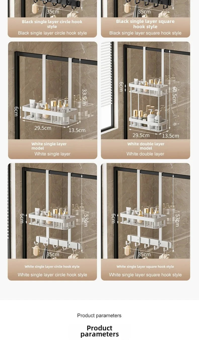 Organisateur de Toilette Mural pour Salle de Bain - Support Pratique