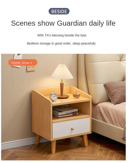 Armoire de Chevet Moderne en Bois Massif - Wuli House