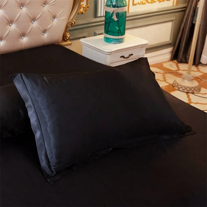 Taie d'oreiller en satin luxueux 48x74 - Confort et élégance