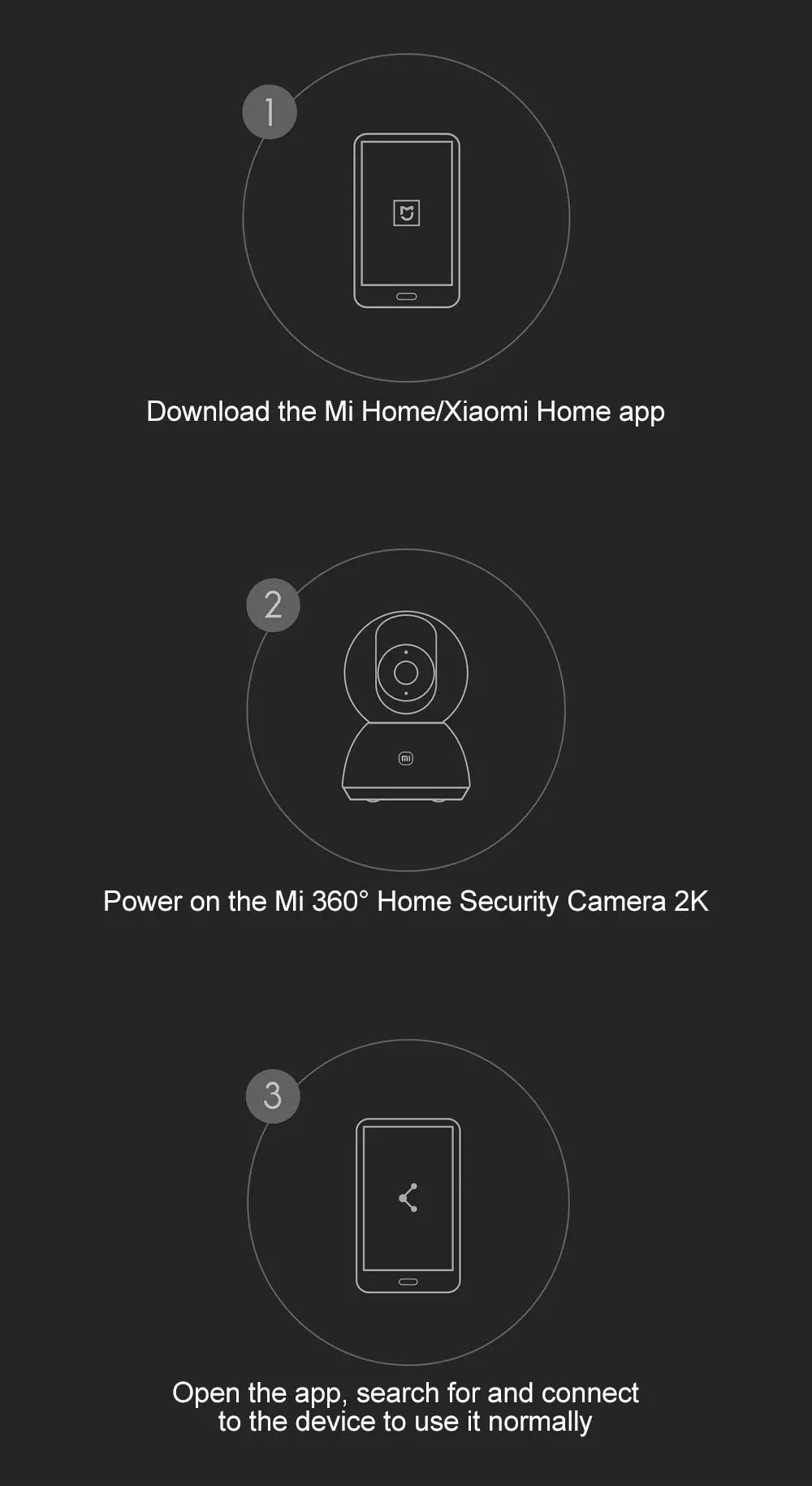 Caméra de Sécurité Xiaomi 360° 2K avec Détection AI et Vision Nocturne