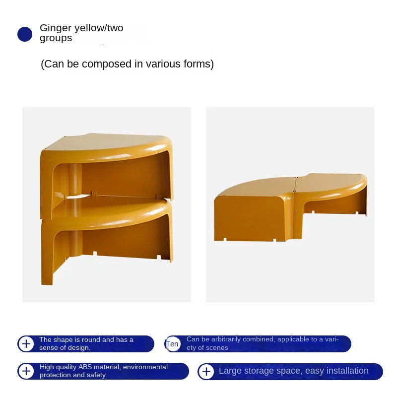 Table Basse Circulaire Nordique Créative – Design Modulable 2025