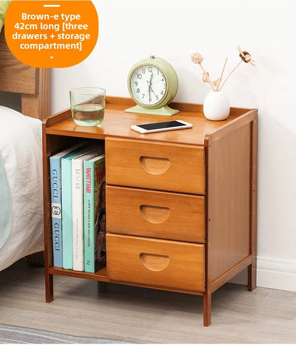 Table de chevet en bois massif - Armoire de rangement moderne