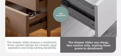 Table de chevet multifonctionnelle avec 3 tiroirs pour chambre