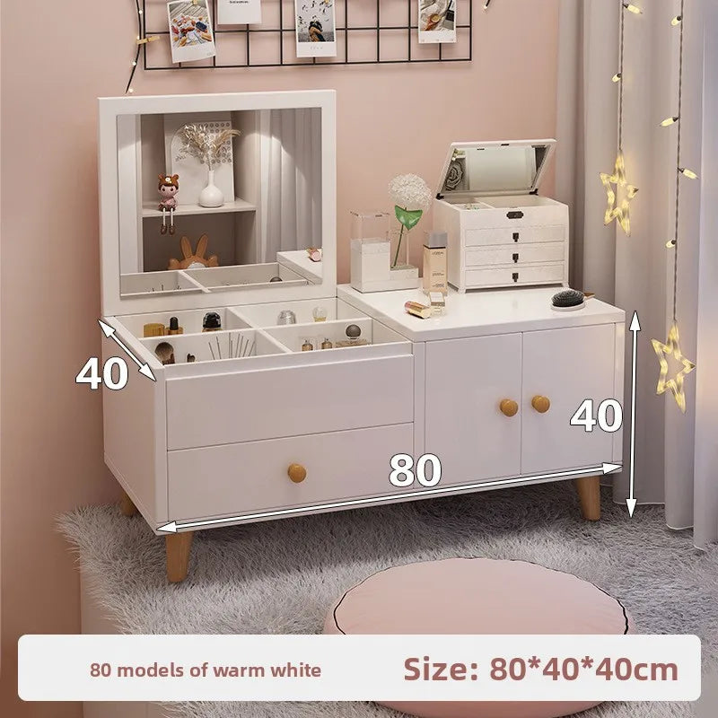 Coiffeuse moderne avec baie vitrée pour chambre à coucher