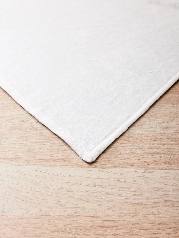 Plaid en Peluche Doux Gris Argenté - Couverture d'Hiver Confortable