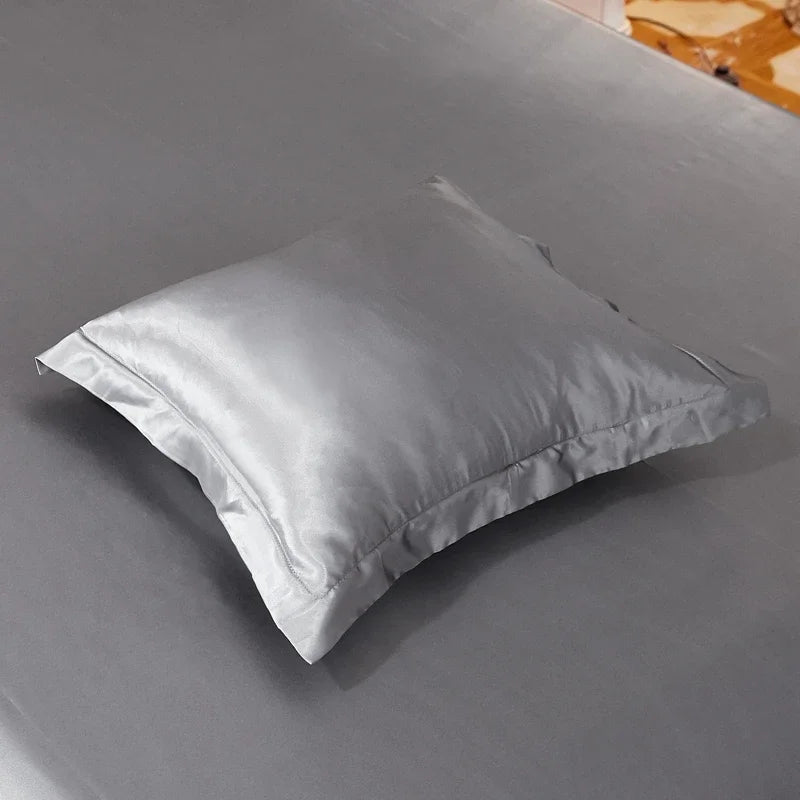 Taie d'oreiller en satin luxueux 48x74 - Confort et élégance