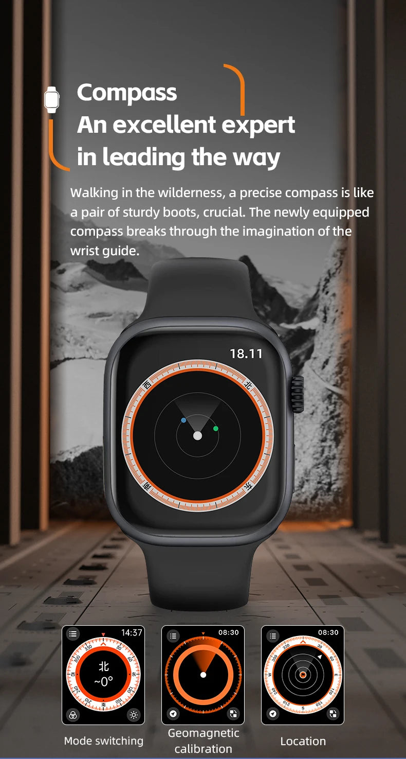 Montre CD99 5G AMOLED 2,29'' - Smartwatch avec caméra rotative