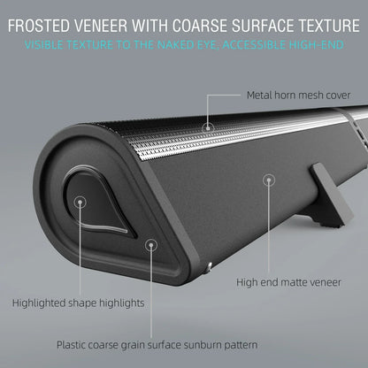 Barre de son 120W Home Cinéma Bluetooth 2 en 1 - Son Détaillé