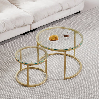 Table d'Appoint Ronde en Marbre Nordique - Luxe 60cm/80cm