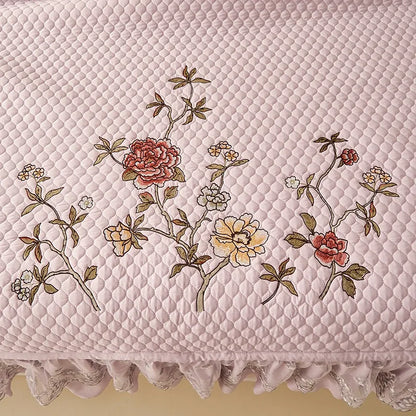 Ensemble de couvre-lit d'été brodé chic - léger et doux, 1 à 3 pièces