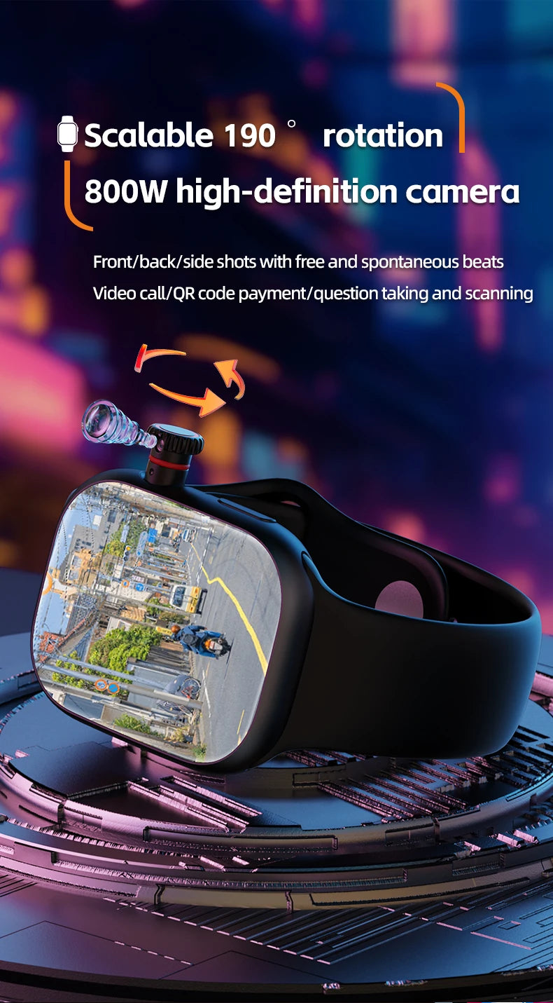 Montre CD99 5G AMOLED 2,29'' - Smartwatch avec caméra rotative