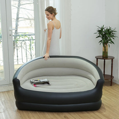 Canapé gonflable portable d'extérieur pliant pour camping - Double incliné