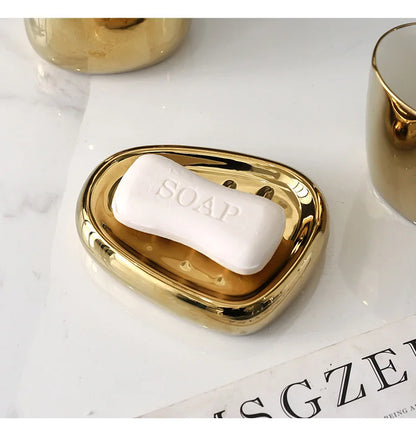 Set d'accessoires de salle de bains en céramique chinoise élégante