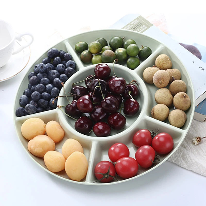 Assiette à Snacks Fruits avec 6 Compartiments - Idéal Apéritif