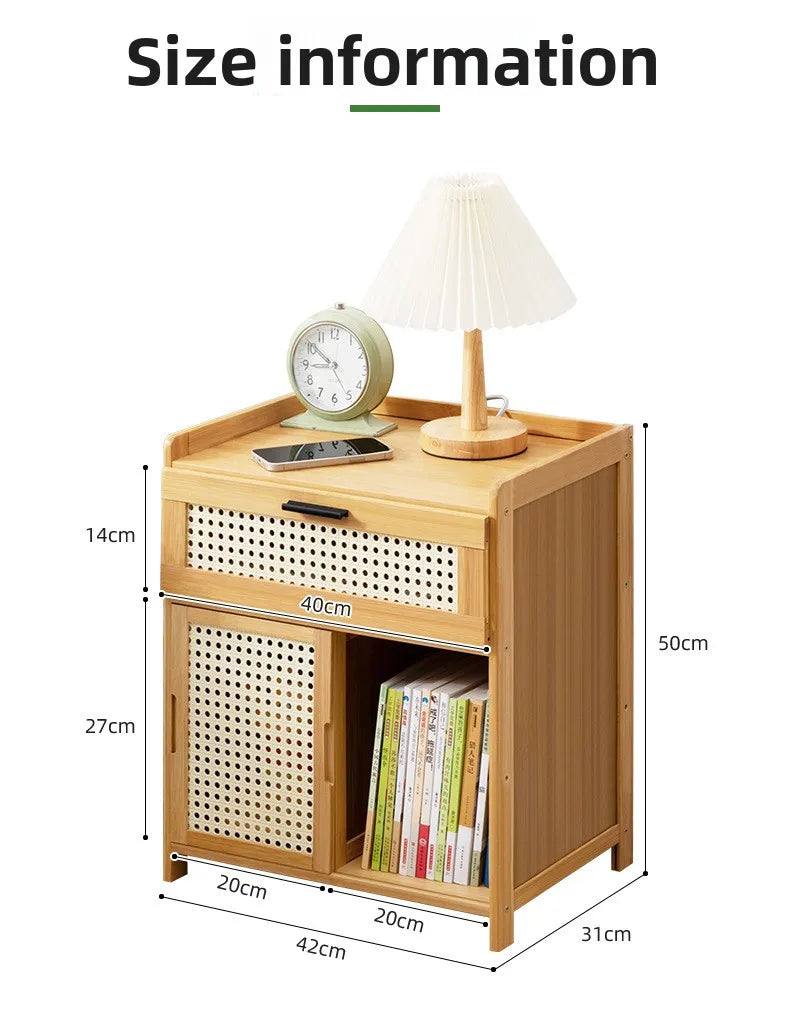 Table de chevet avec tiroir - Armoire de rangement élégante