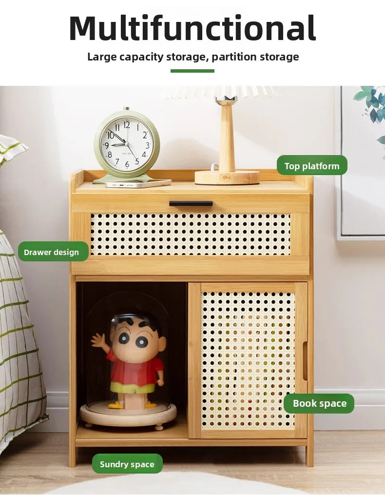 Table de chevet avec tiroir - Armoire de rangement élégante