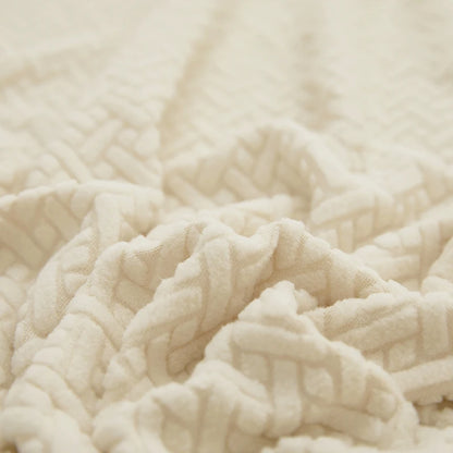 Housse de canapé élastique Jacquard | Protection pour salon L-Shape