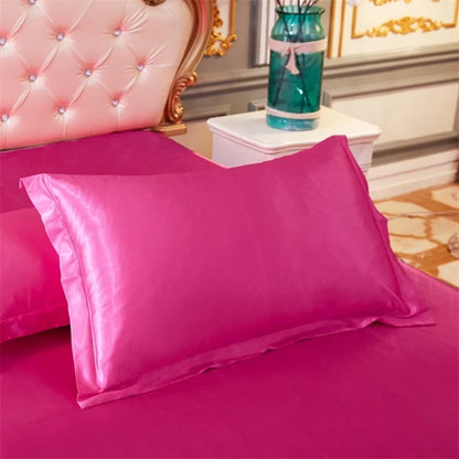 Taie d'oreiller en satin luxueux 48x74 - Confort et élégance