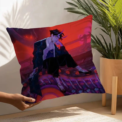 Taie d'oreiller K-kpop Demon Hunters en tissu peluche douce