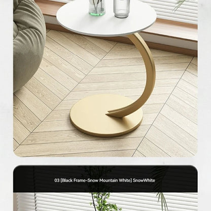 Table à thé ronde 2024 - Petit meuble d'appoint élégant