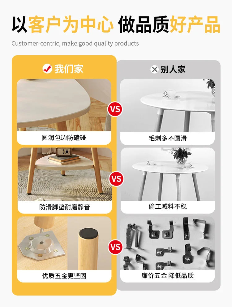 Table de chevet moderne en bois - Luxueuse et pratique