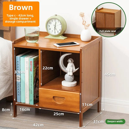 Table de chevet en bois massif - Armoire de rangement moderne