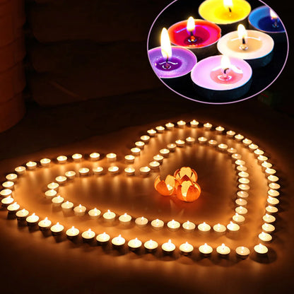 Bougies parfumées à la citronnelle - Lot de 50, anti-insectes et romantiques