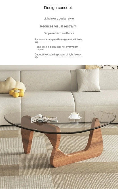 Table Basse Nordique Italienne en Forme de Goutte - Style Minimaliste