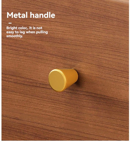 Armoire de chevet en bois massif pour petite chambre à coucher