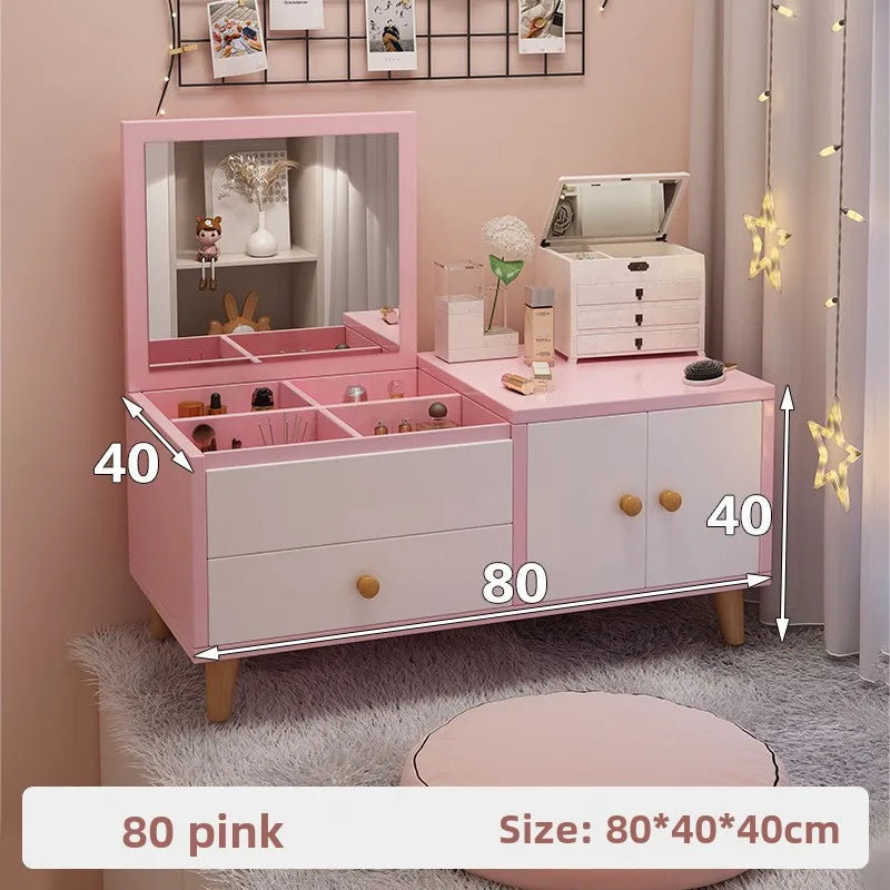 Coiffeuse moderne avec baie vitrée pour chambre à coucher