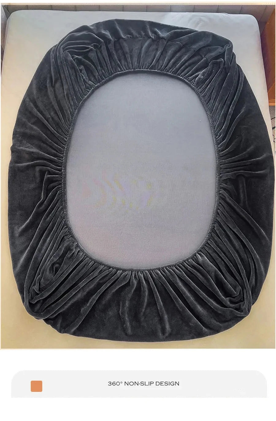 WOSTAR - Drap-housse en peluche douce, luxe pour couple d'hiver