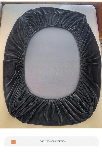 WOSTAR - Drap-housse en peluche douce, luxe pour couple d'hiver