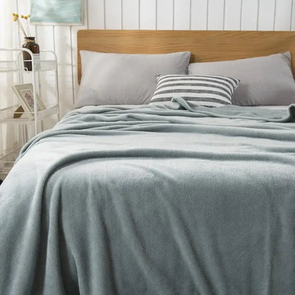 Couverture en flanelle polaire douce - Imprimé léopard et zèbre