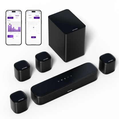 Corde TIMEA - Barre de Son 7.1, 330W, Contrôle Intelligent, Noir