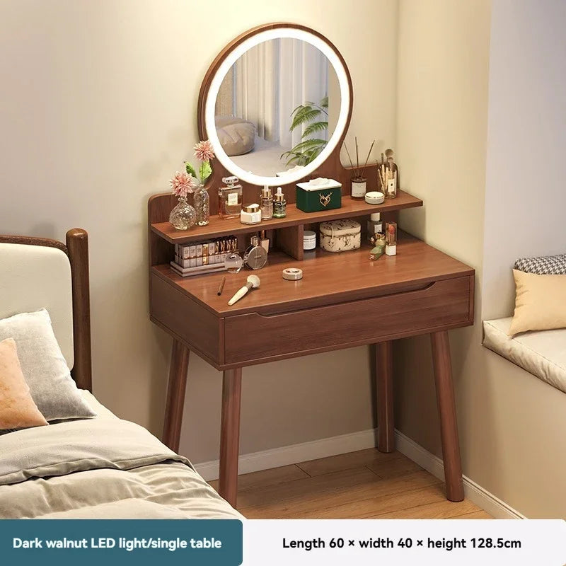 Coiffeuse de luxe légère style chinois - Bureau maquillage compact