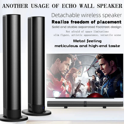 Barre de son 120W Home Cinéma Bluetooth 2 en 1 - Son Détaillé