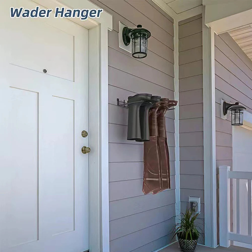 Porte-bottes mural en métal pour 4 paires - Organisateur élégant