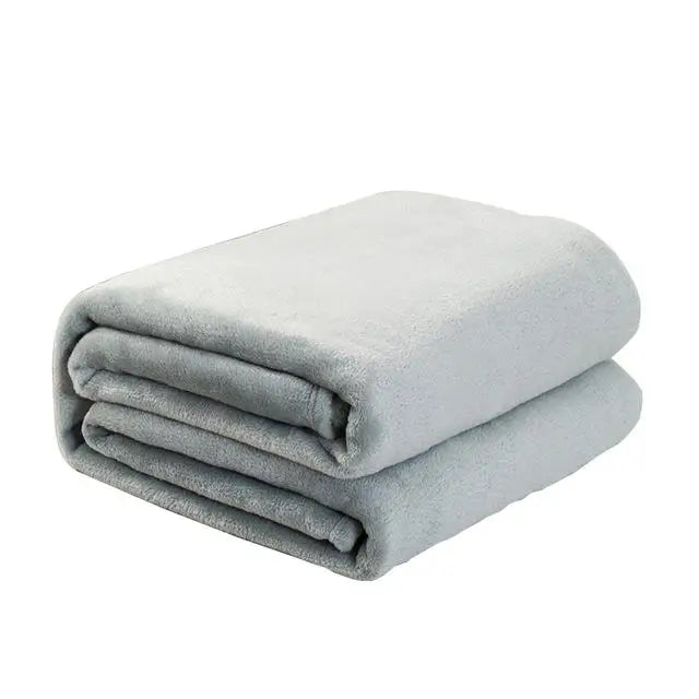 Couverture en flanelle polaire douce - Imprimé léopard et zèbre