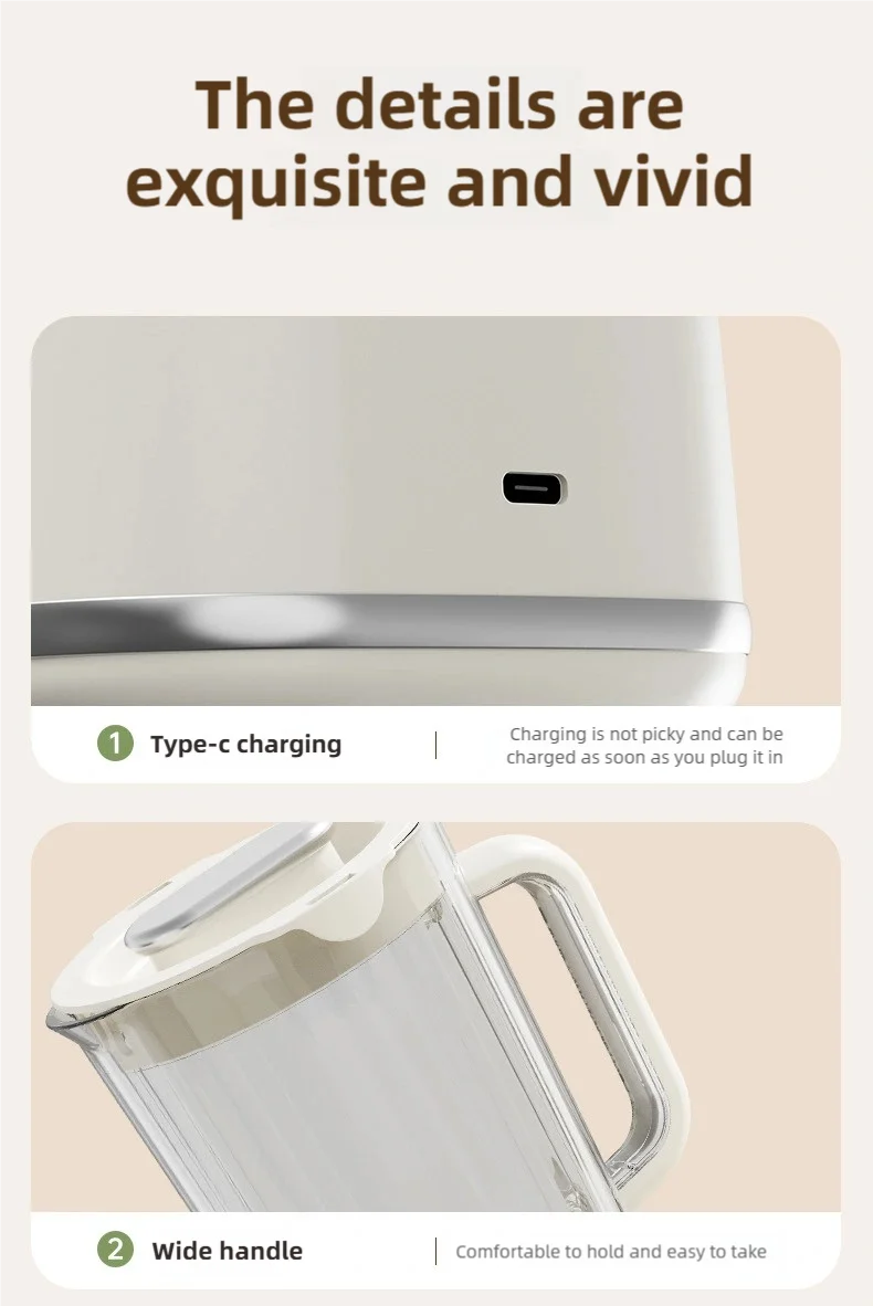 Presse-agrumes TINSOL 10 lames 3000mAh - Mélangeur multifonctionnel
