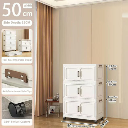 Armoire de rangement pliable pour vêtements de bébé et enfants