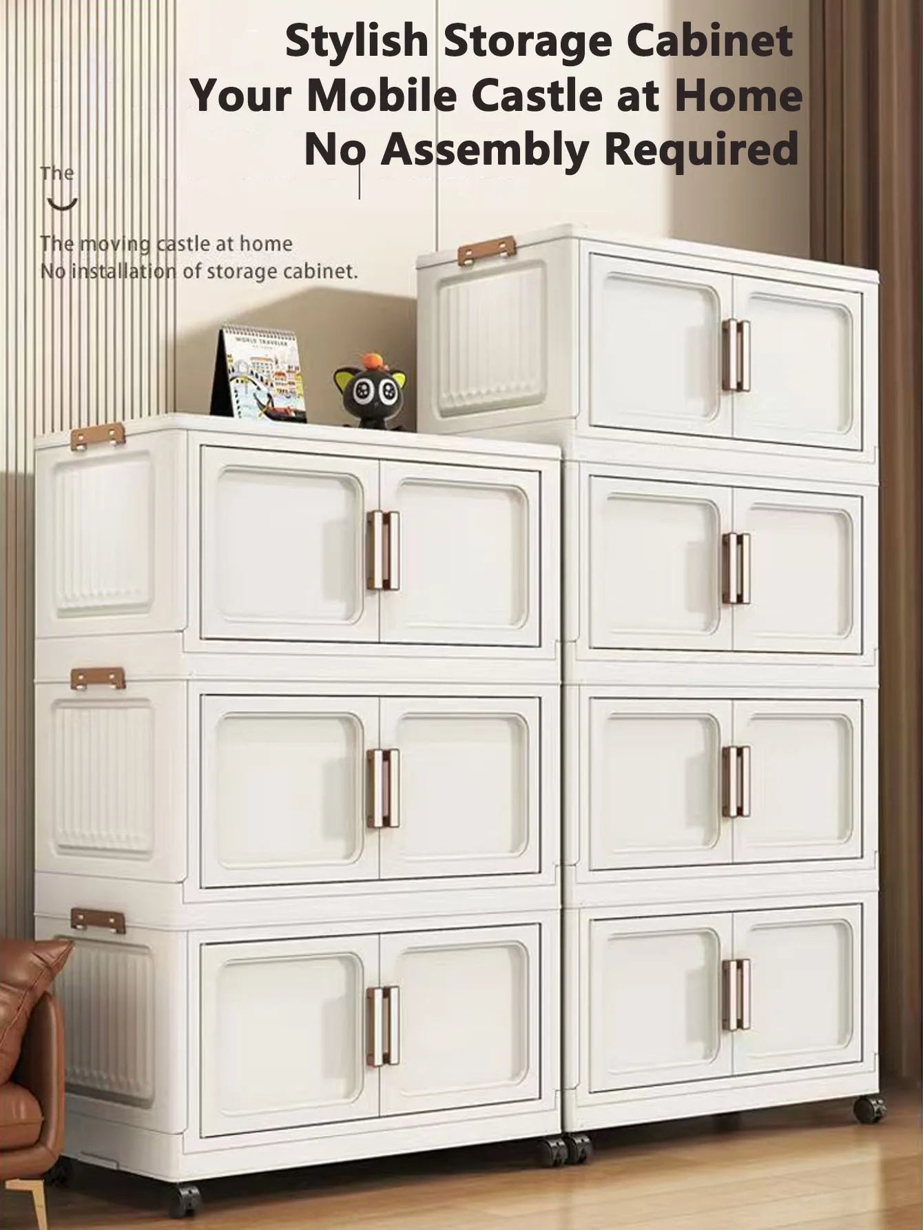 Armoire de rangement pliable pour vêtements de bébé et enfants