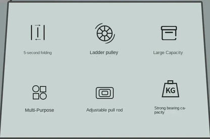 Chariot de courses pliable avec sacs – Idéal pour épicerie et pique-nique