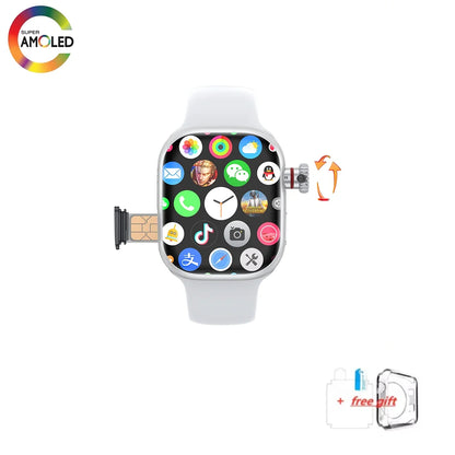 Montre CD99 5G AMOLED 2,29'' - Smartwatch avec caméra rotative