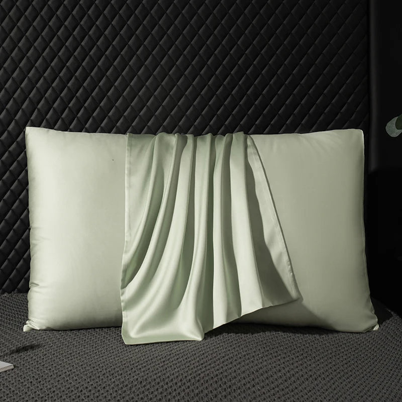 Taie d'oreiller en soie 100% naturelle pour cheveux et peau