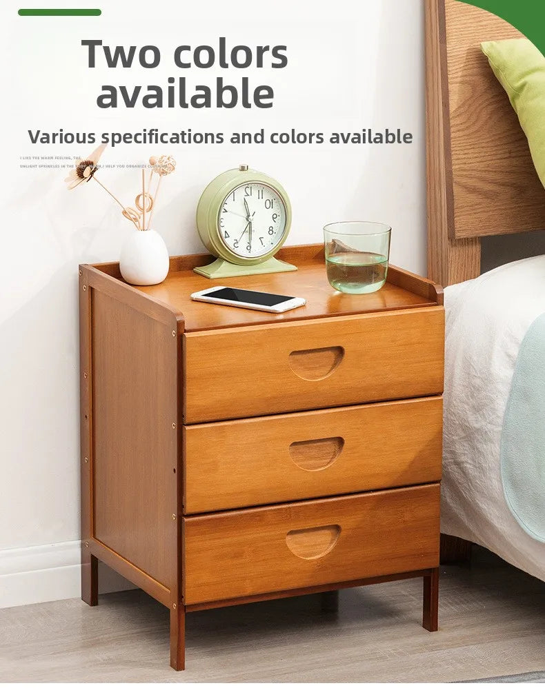 Table de chevet en bois massif - Armoire de rangement moderne